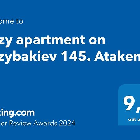 Cozy apartment on Rozybakiev 145. Atakent Ałma Ata Zewnętrze zdjęcie