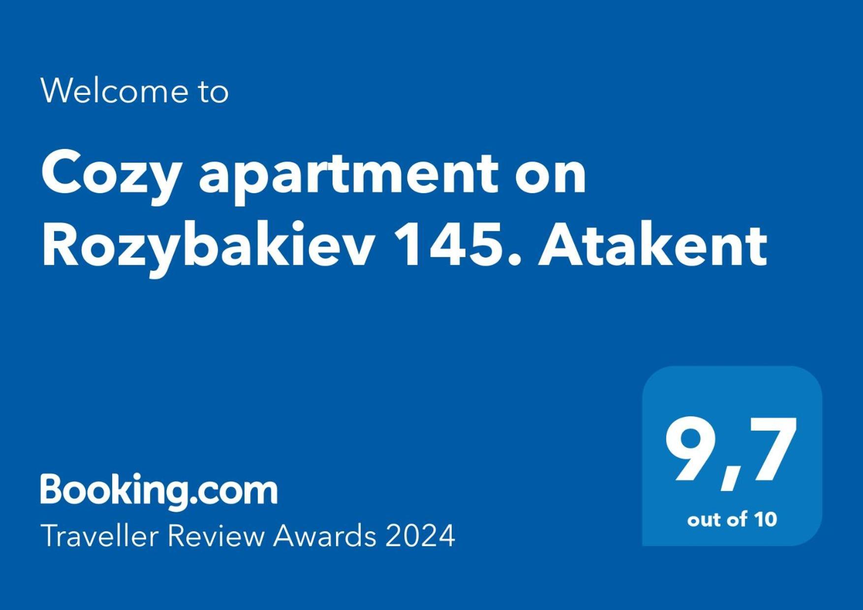 Cozy apartment on Rozybakiev 145. Atakent Ałma Ata Zewnętrze zdjęcie